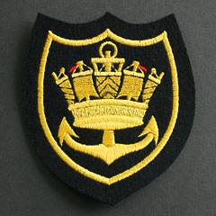 Merchant Navy Crown and Anchor Silk Blazer Badge Image 2