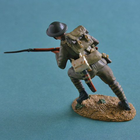 Britains WW1 British Infantry Advancing Metal Figure