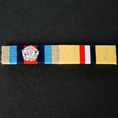 OSM Afghanistan and Iraq Medal Buckram Ribbon Bar Image 2
