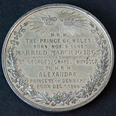1863 Royal Wedding Medallion (2) Image 2
