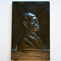 Plaque of Hungarian economist Gyula Kautz