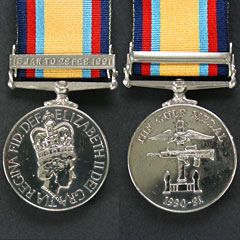 Gulf Medal 1990-91 with Jan - Feb Clasp