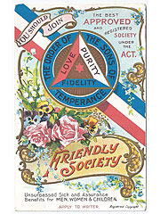 Friendly Society One for One campaign advertising postcard Image 2