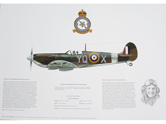 Spitfire MkVb 616 Squadron Gift Print Image 2