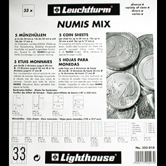 Mixed pack of Numis coin pages for various coins 