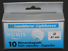 Pack of 10 Lighthouse 41mm coin capsules