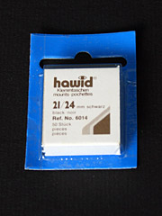 21 by 24 mm Hawid Cut to Size stamp mounts