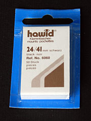24 by 41 mm Hawid Cut to Size stamp mounts