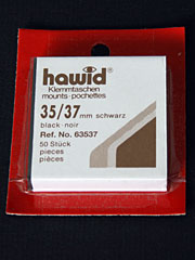 35 by 37 mm Hawid Cut to Size stamp mounts
