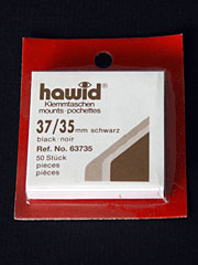 37 by 35 mm Hawid Cut to Size stamp mounts