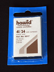 41 by 24 mm Hawid Cut to Size stamp mounts