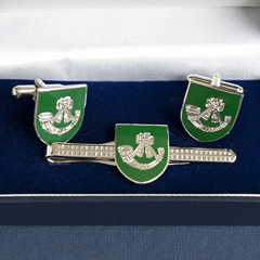 Light Infantry Regiments boxed cufflink and tie bar