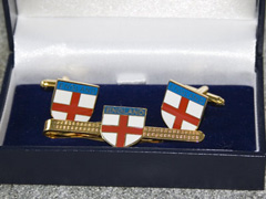 England St.George Cross boxed cufflink and tie bar