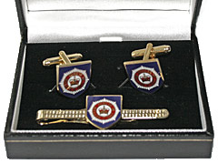 Guards Division tiepin and cufflink set