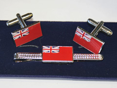Merchant Navy cufflink and tiepin set