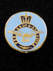 RAF round lapel badge