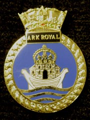 HMS Ark Royal navy crest lapel badge
