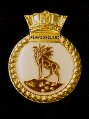 HMS Newfoundland navy crest lapel badge