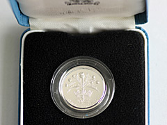 1984 Silver Proof 1 pound coin