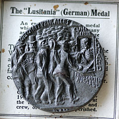 Lusitania boxed medallion