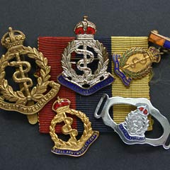 Collection of RAMC George Crown Badges Image 2