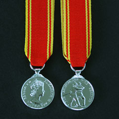 Fire Brigade Long Service Miniature Medal Image 2