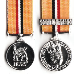Iraq 2003 Miniature Medal with bar 