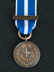 Nato Miniature Medal with Kosovo Bar  Image 2