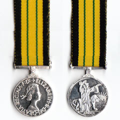 Miniature Africa GSM medal