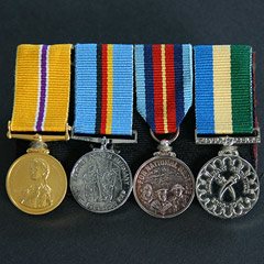 Group of 4 Mounted Miniature Unofficial Medals Image 2
