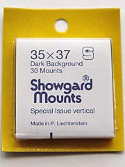 35mm by 37mm Showgard Stamp Mounts