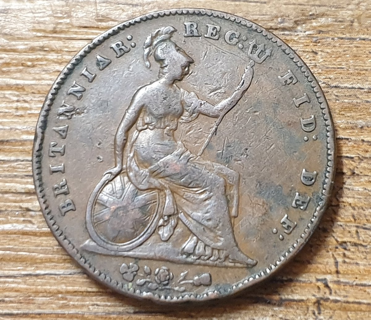 1857 penny - Queen Victoria