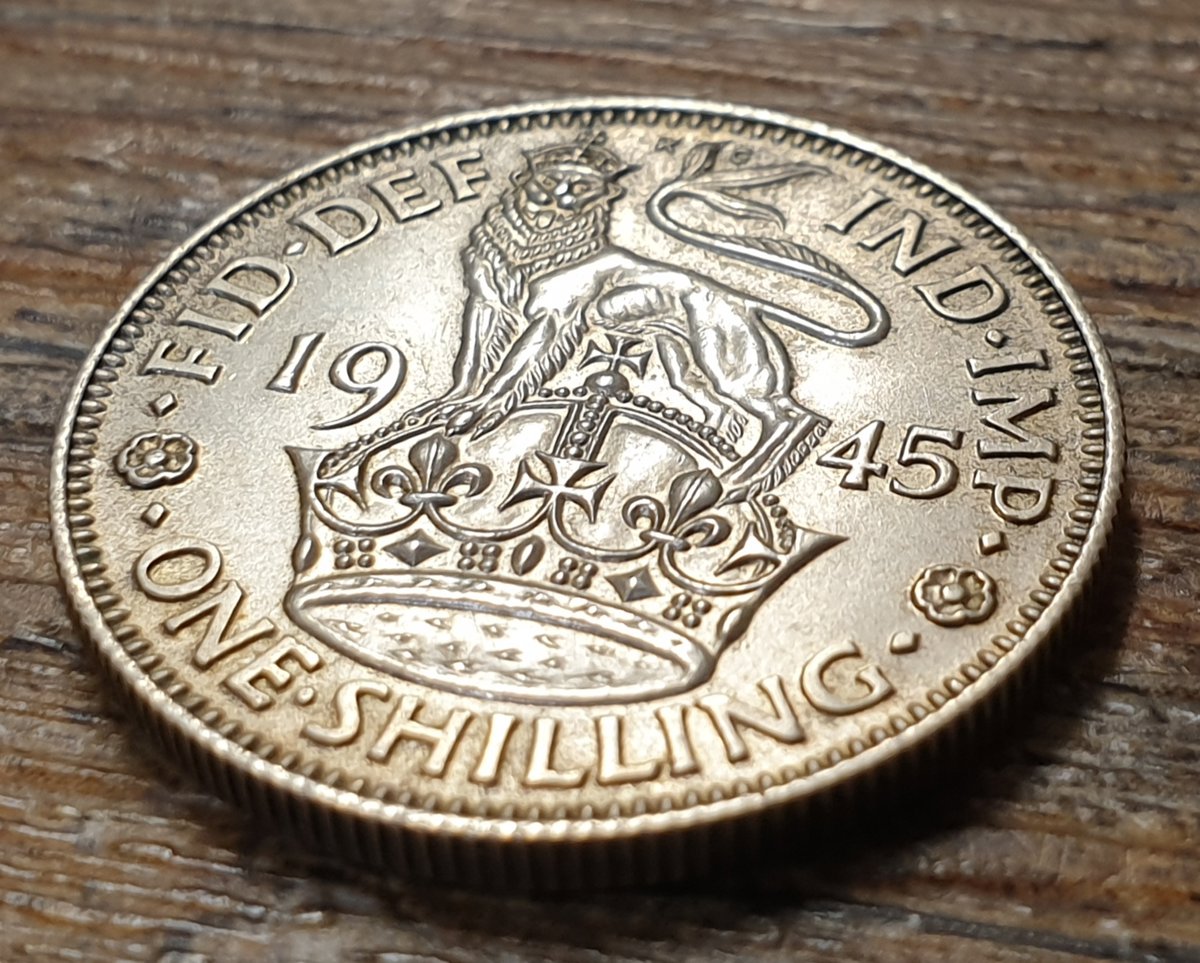 1945 English Shilling - King George VI