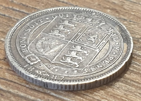 1887 sixpence - Queen Victoria