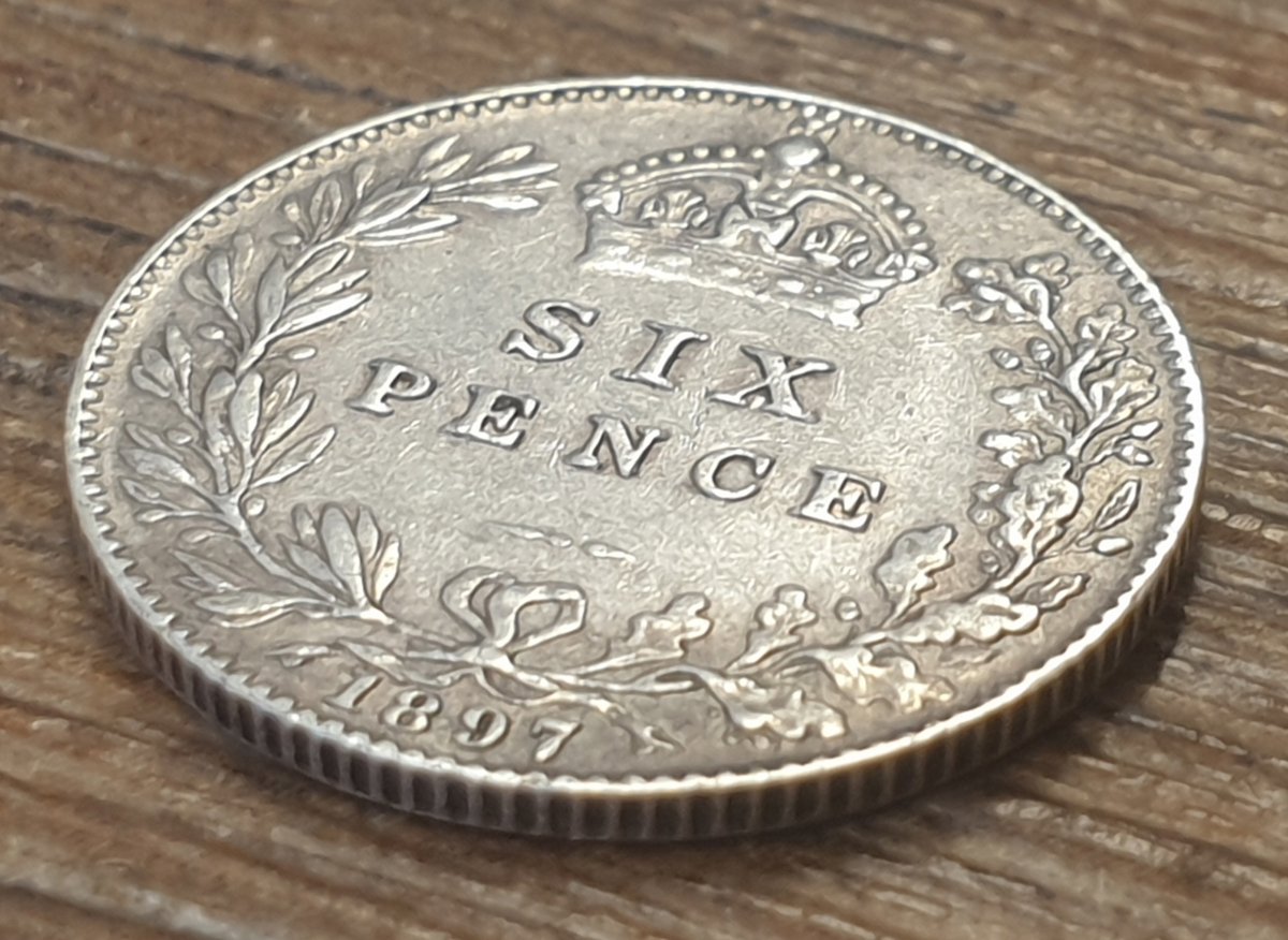 1897 sixpence - Queen Victoria