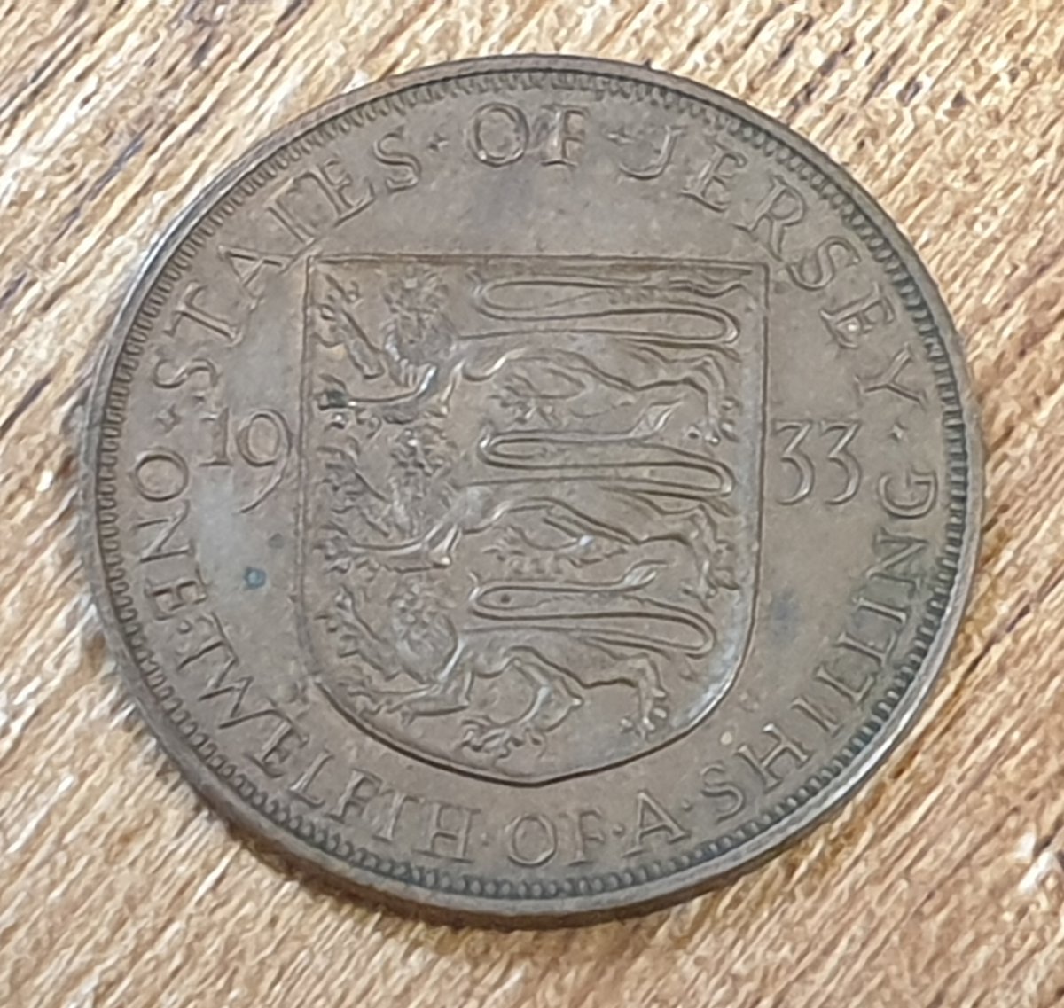 1933 Jersey penny - King George V