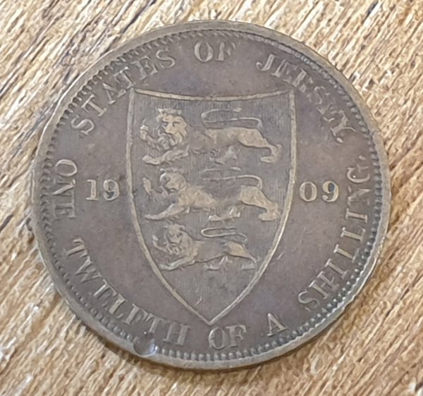 1909 Jersey penny - King Edward VII