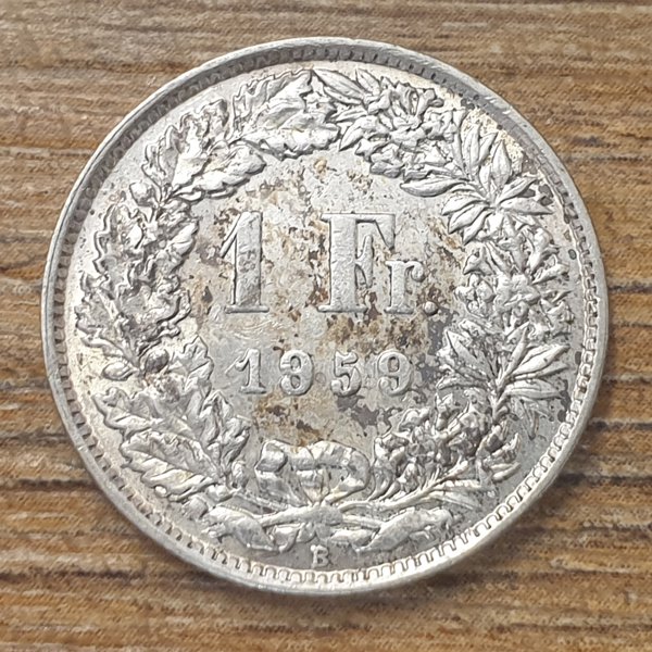 Swiss - one franc - 1959