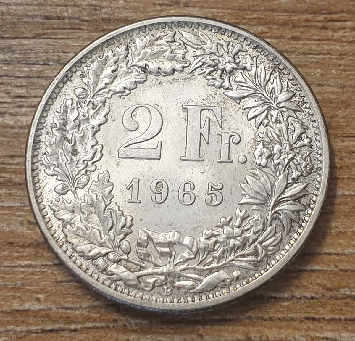 Swiss - two francs - 1965