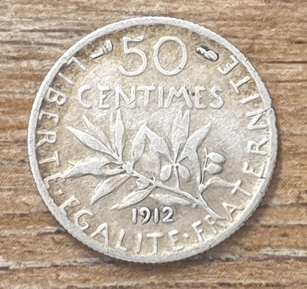 France - fifty centimes - 1912