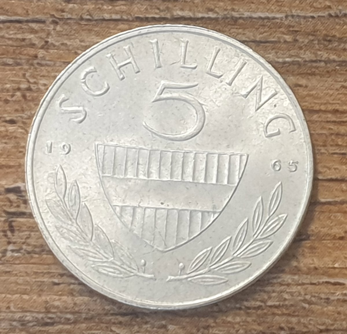 Austria - five schilling - 1965